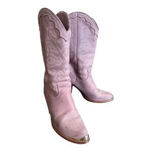 Vintage Zodiac Lavender Heeled Boots Women’s Size 6M – Retro Style in GUC